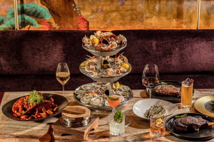 holiday spread at Nuri