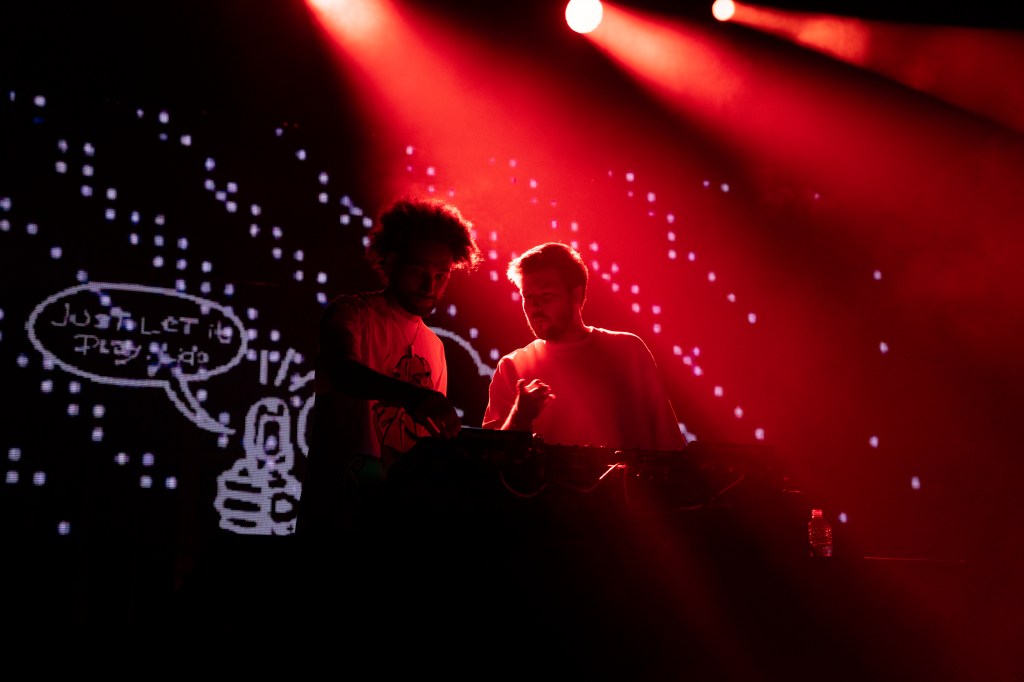 Two guys on stage