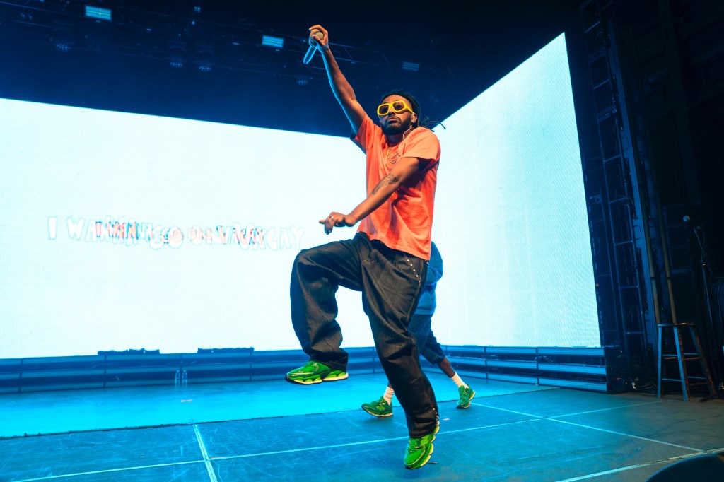 Man on stage