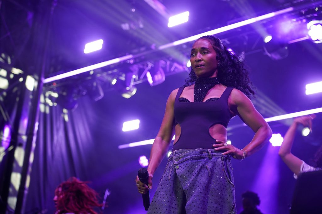 Woman on stage