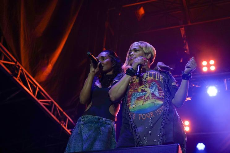 Band performing on stage