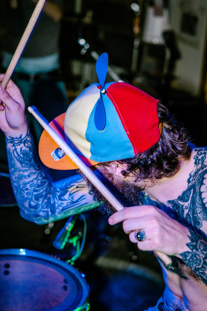 Drummer on stage