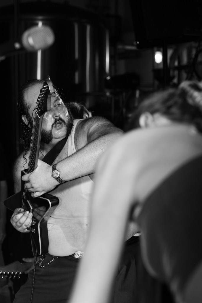 Guitarist on stage
