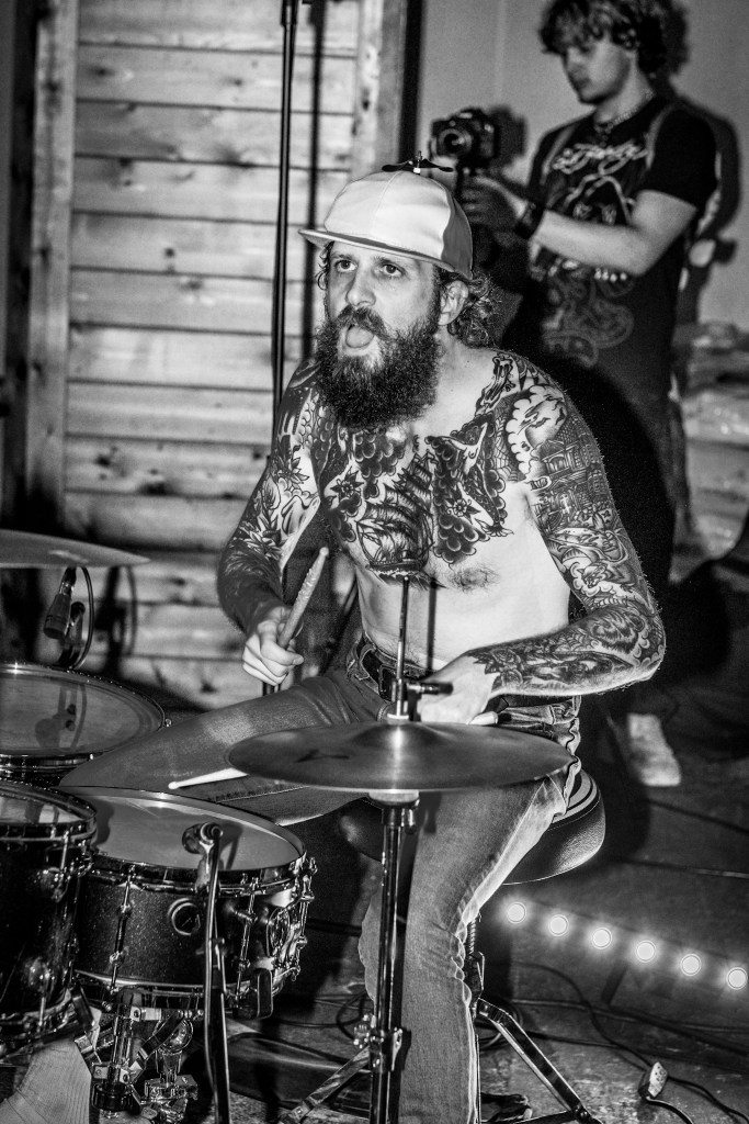 Drummer on stage