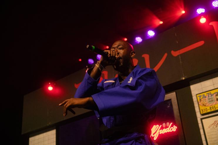 Man performing on stage