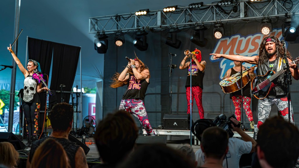 Band on stage