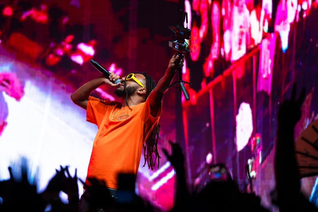 Man on stage