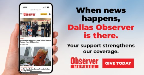 Dallas Observer Kicks Off End-of-Year Membership Drive