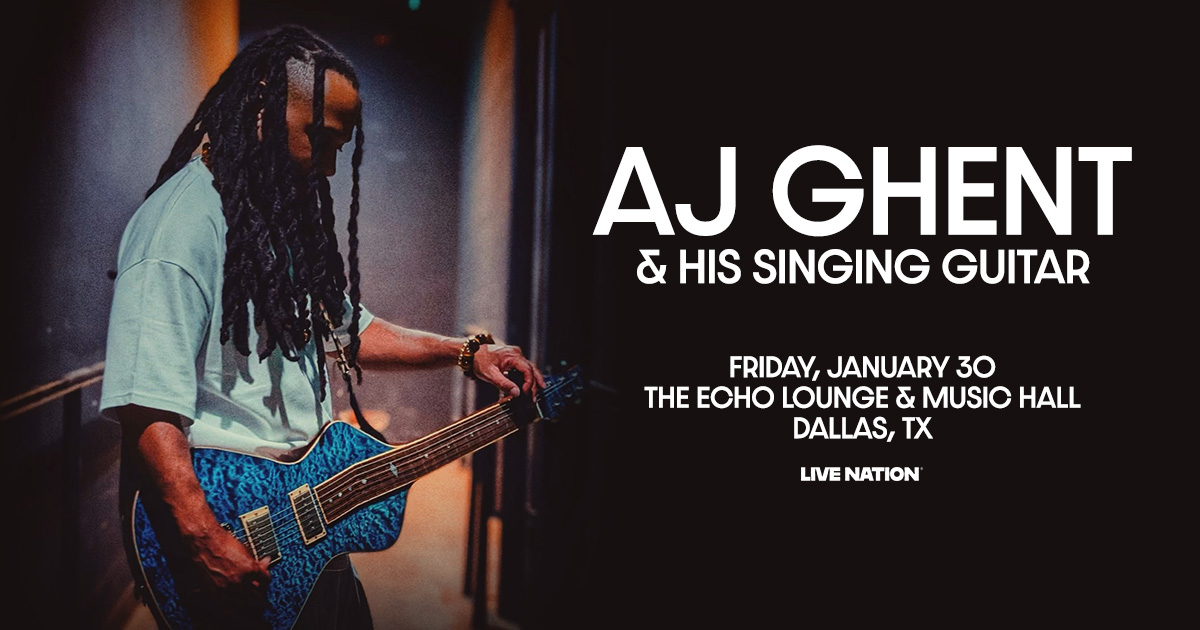 Win 2 tickets to AJ Ghent & His Singing Guitar!