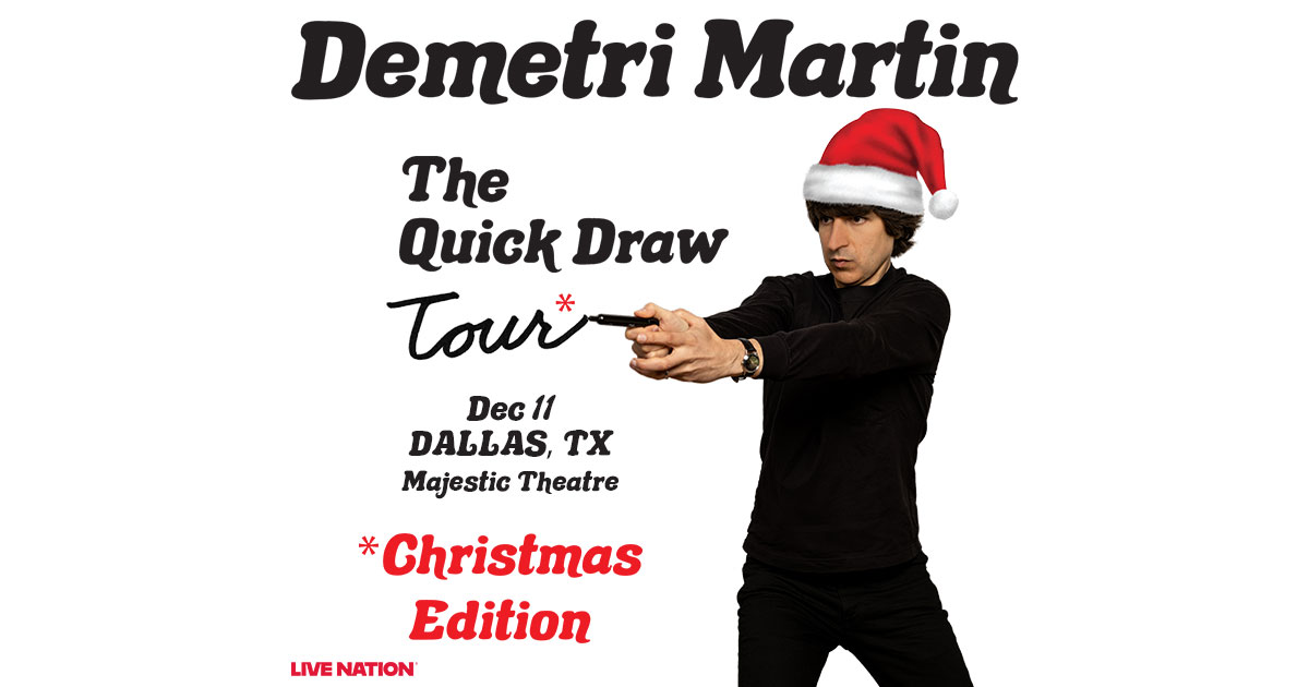 Win 2 tickets to Demetri Martin!
