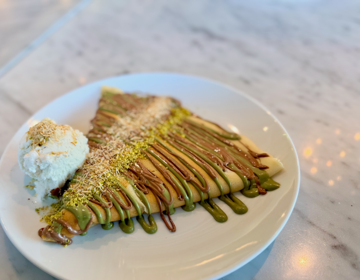 Dubai chocolate crepe