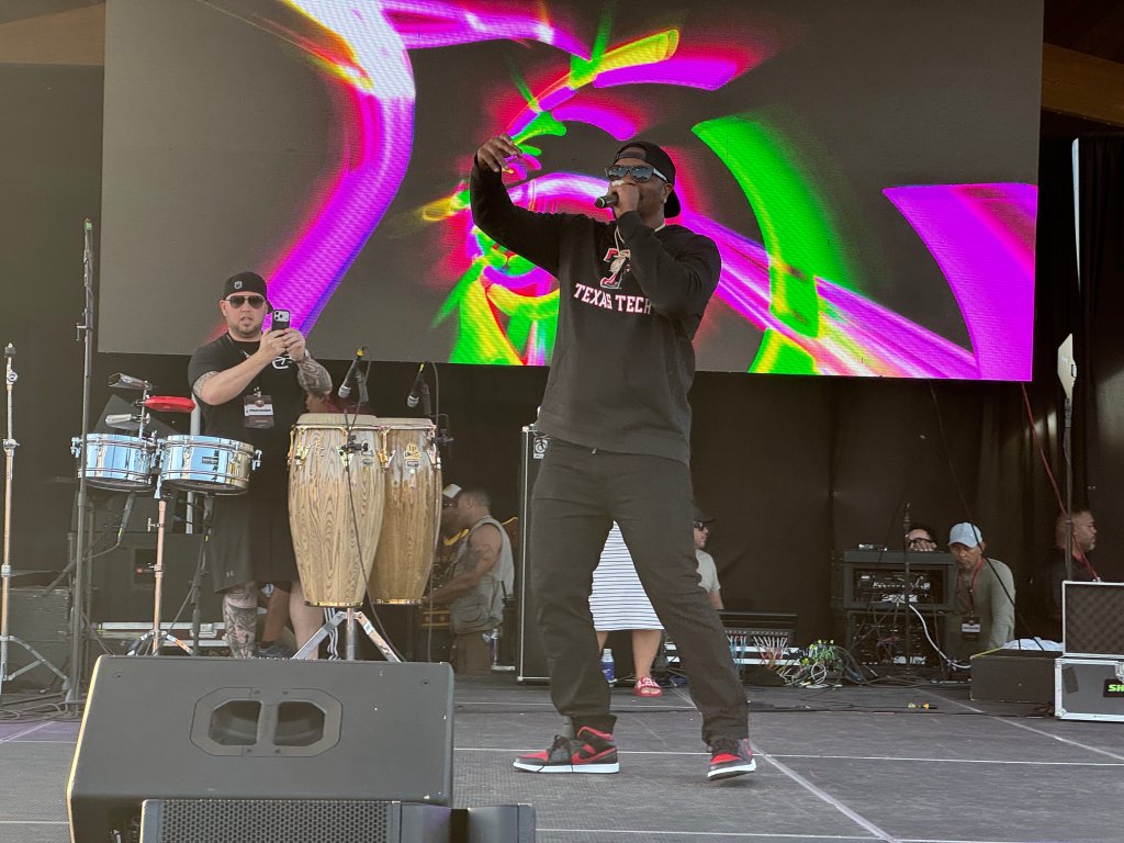 Man performing on stage