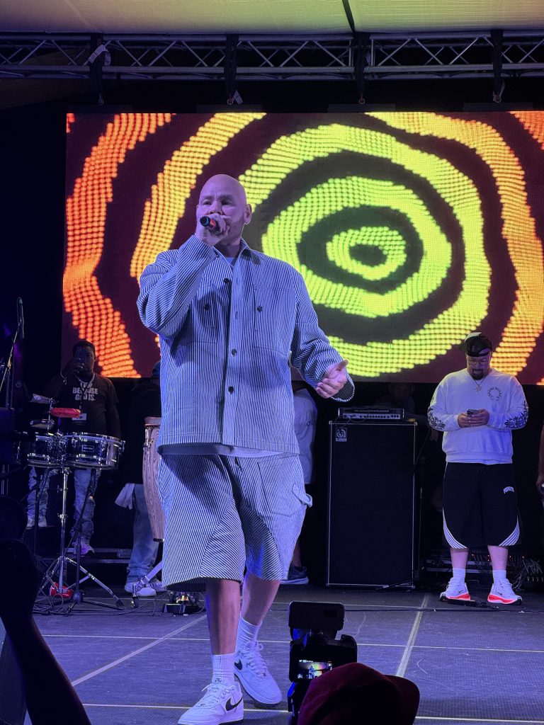 Man on stage