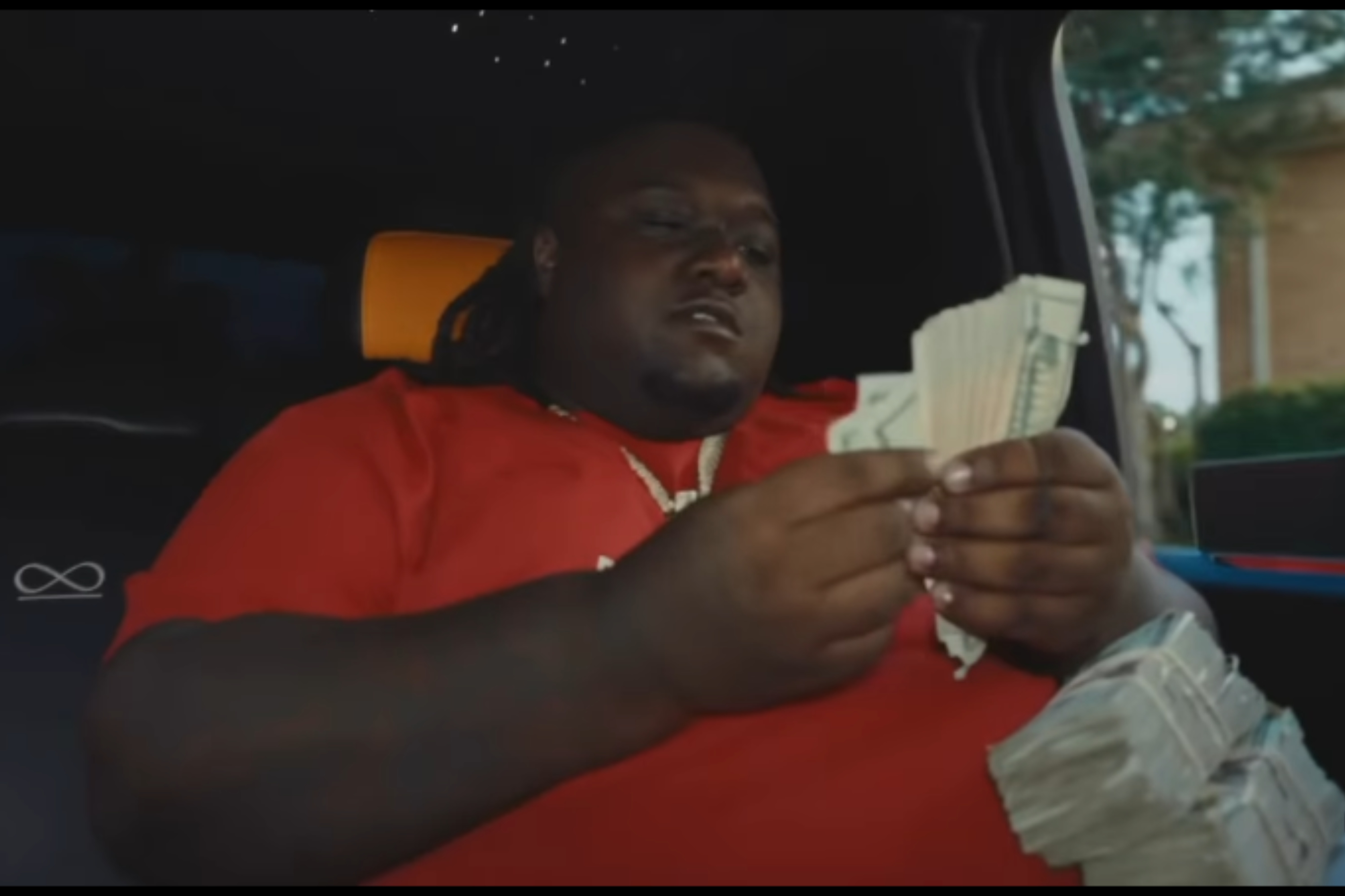 Man counting money