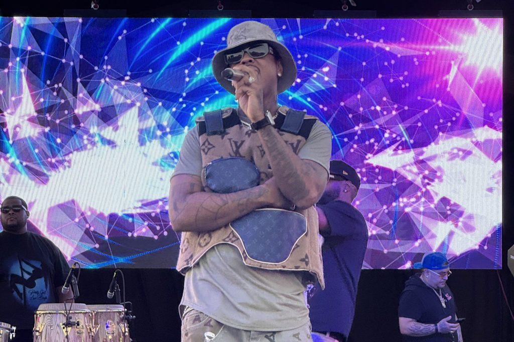 Man on stage