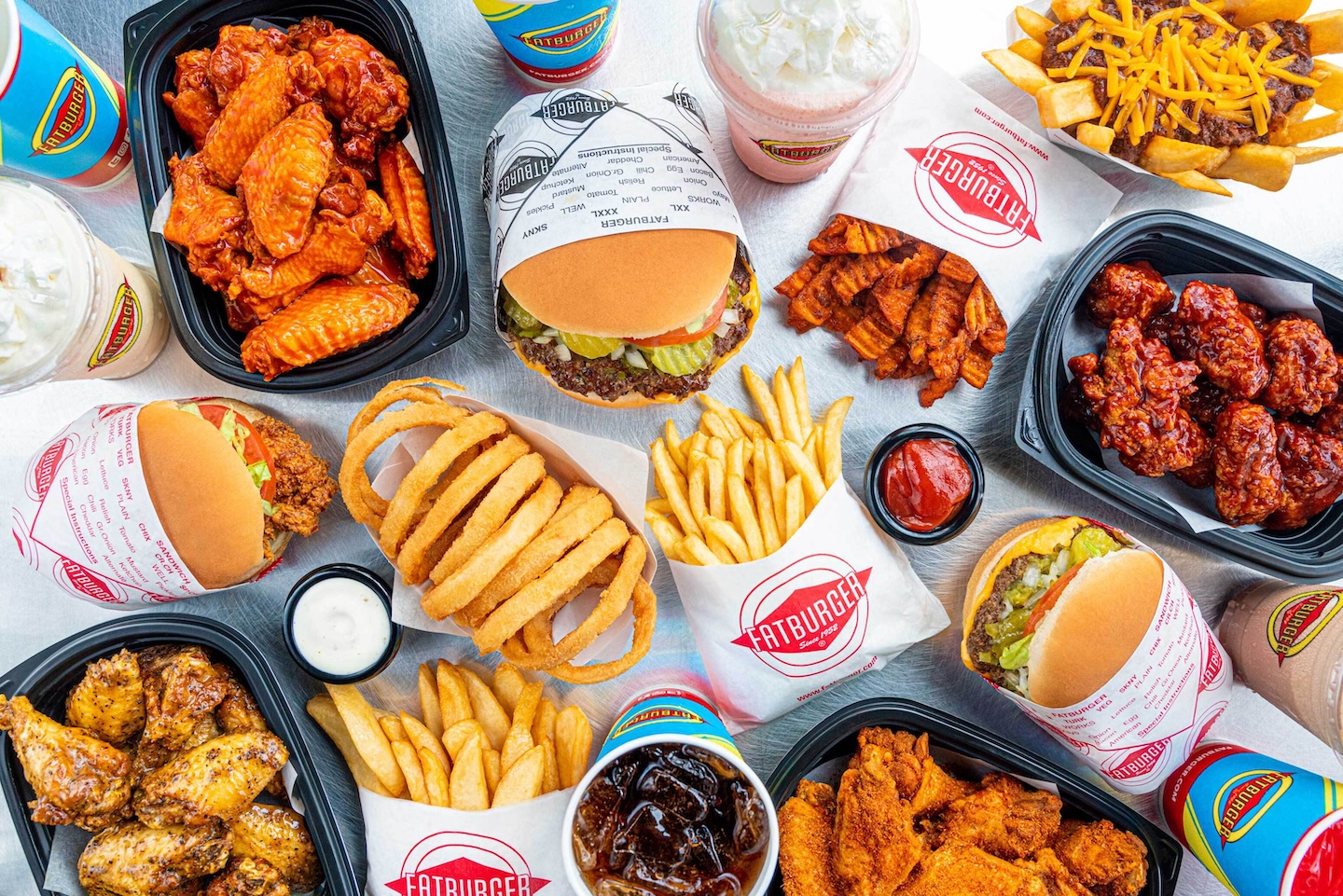 Fatburger table spread