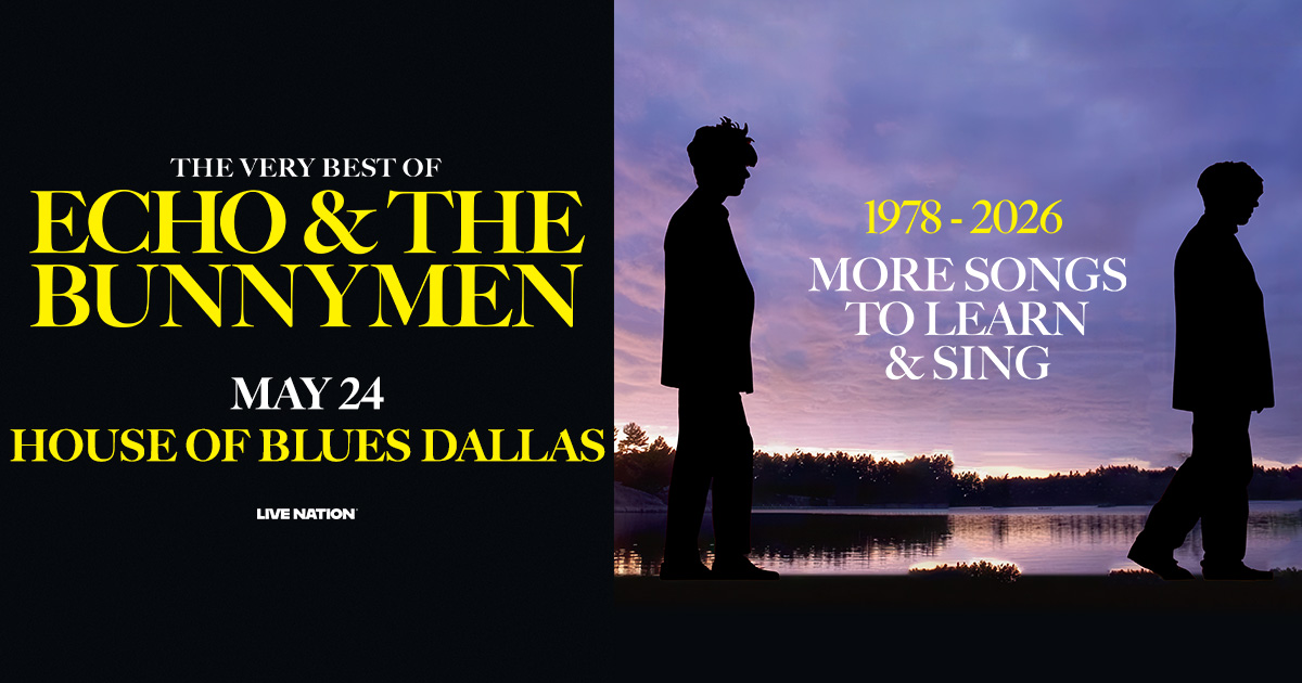 Win 2 tickets to Echo & The Bunnymen!