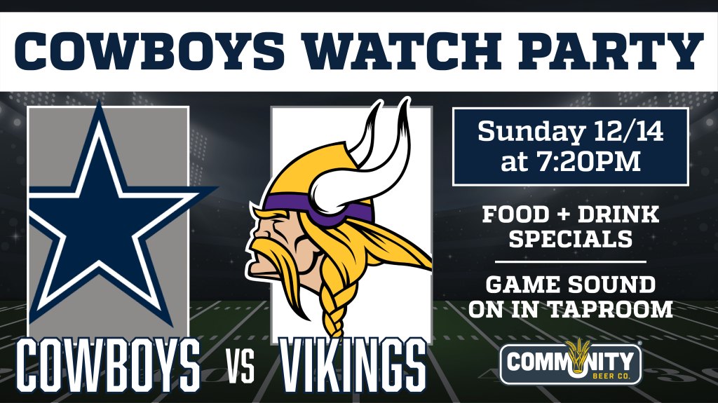 Cowboys Watch Party: Cowboys VS Vikings