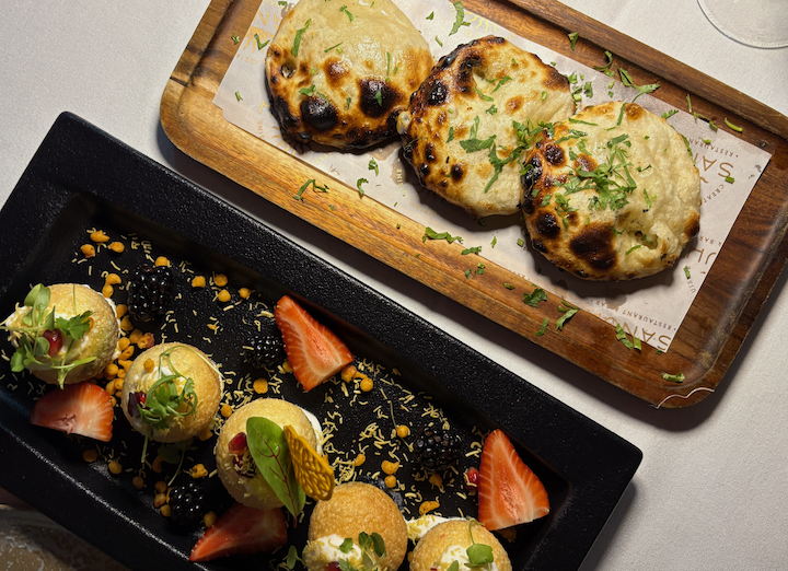 Truffle blue cheese kulcha