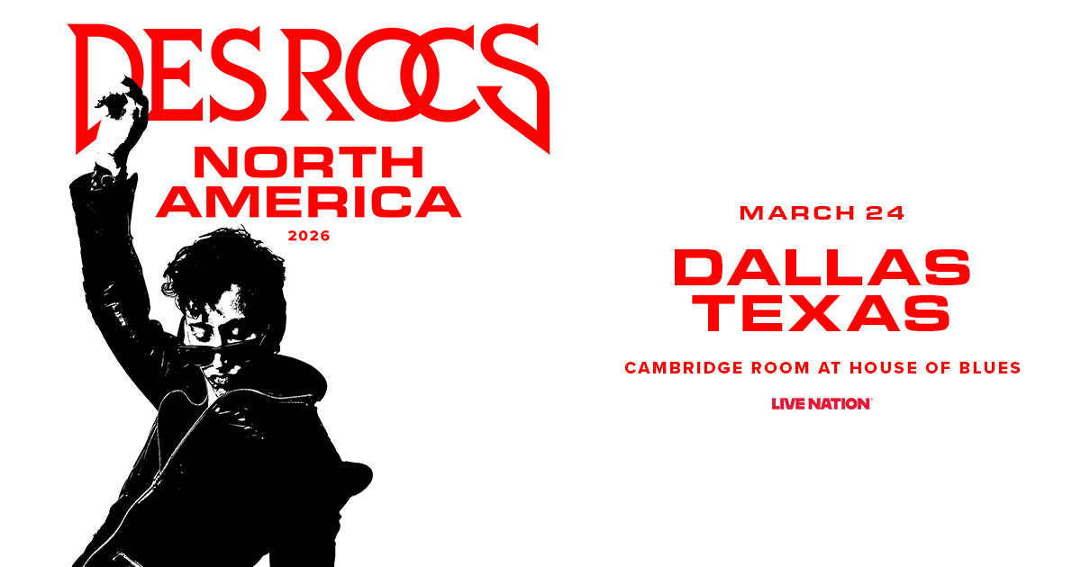 Win 2 tickets to Des Rocs!