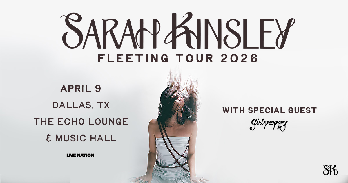 Win 2 tickets to Sarah Kinsley!
