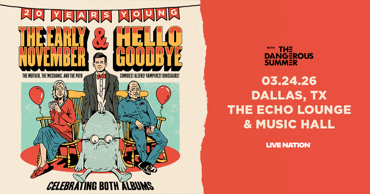 Win 2 tickets to The Early November & HelloGoodbye!