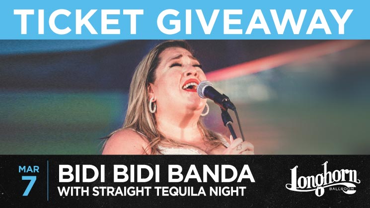 Win 2 tickets to Bidi Bidi Banda and Straight Tequila Night!