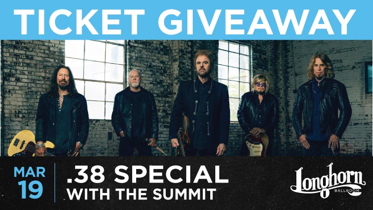 Win 2 tickets to .38 Special with special guest The Summit!