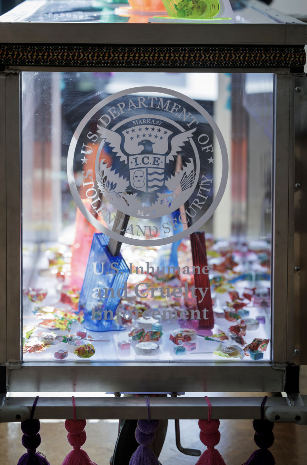 A Marka27 piece from the removed installation by the University of North Texas