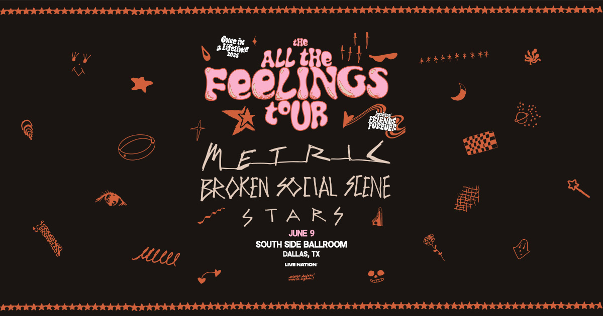 Win 2 tickets to Metric, Broken Social Scene, and Stars!