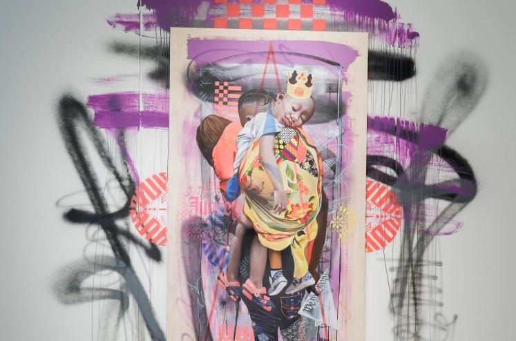Quiñonez's Ni de Aquí, Ni de Allá collection is a striking reflection of his journey as an immigrant.