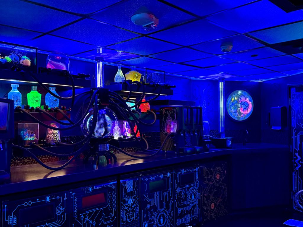 the bar at Meow Wolf Grapevine