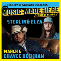 Chayce Beckham LIVE in Garland – March 6 | FREE Concert thumbnail