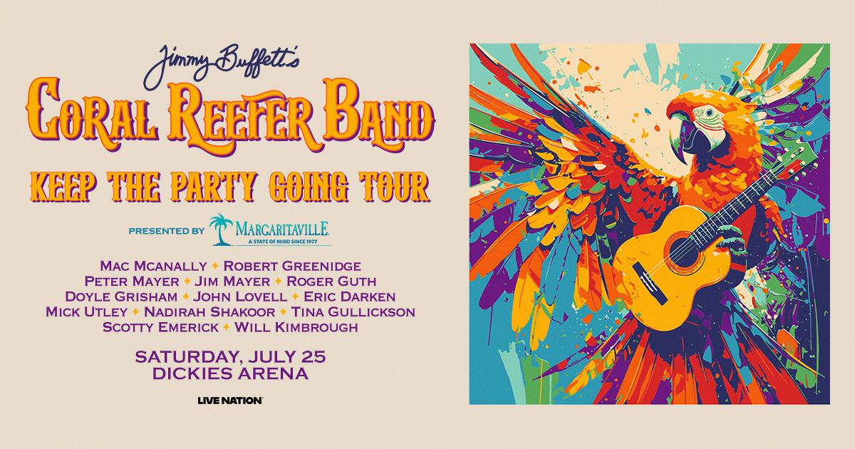 Win 2 tickets to Jimmy Buffett’s Coral Reefer Band!