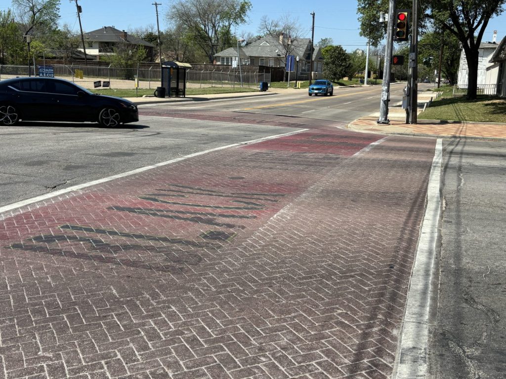 Black Lives Matter crosswalk in Dallas