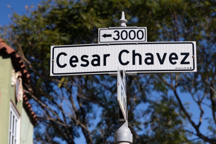 Cesar Chavez street sign in San Francisco