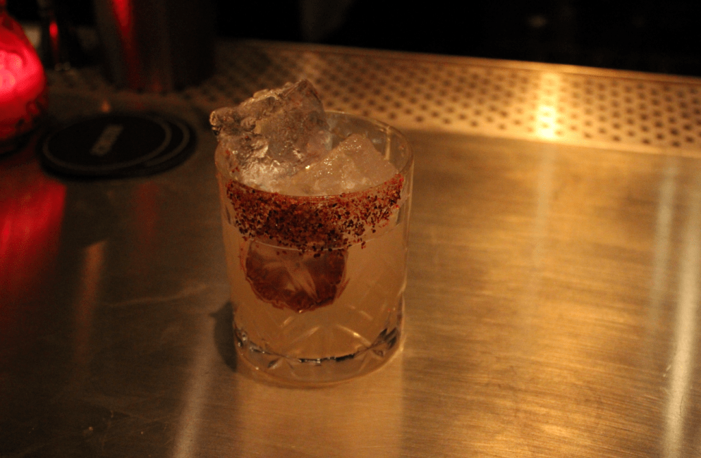 A mezcal cocktail at kilmac's.