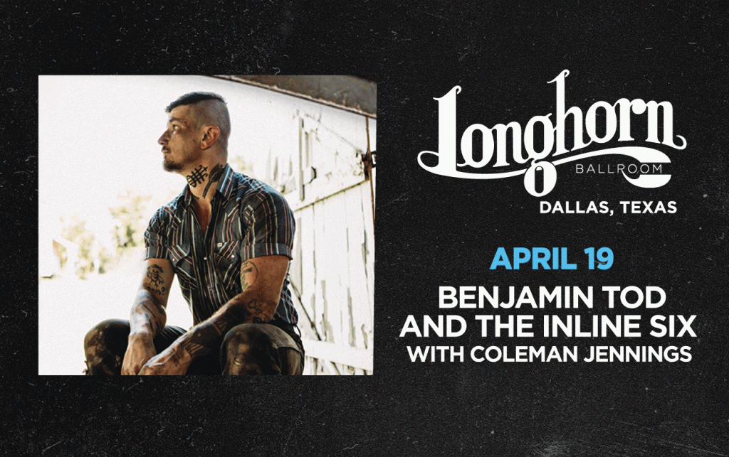 Benjamin Tod and the Inline Six 2026 Tour with special guest Coleman Jennings