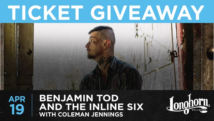 Win 2 tickets to Benjamin Tod and the Inline Six!