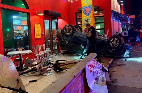 Car Crashes Into Milagro Tacos Cantina