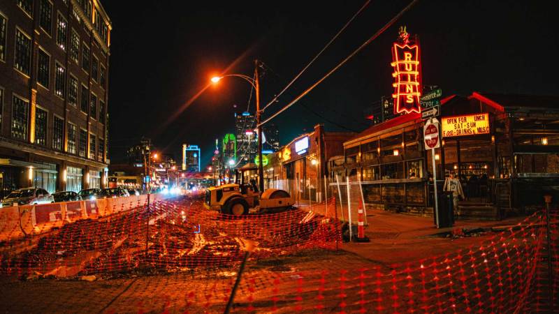 Construction in Deep Ellum