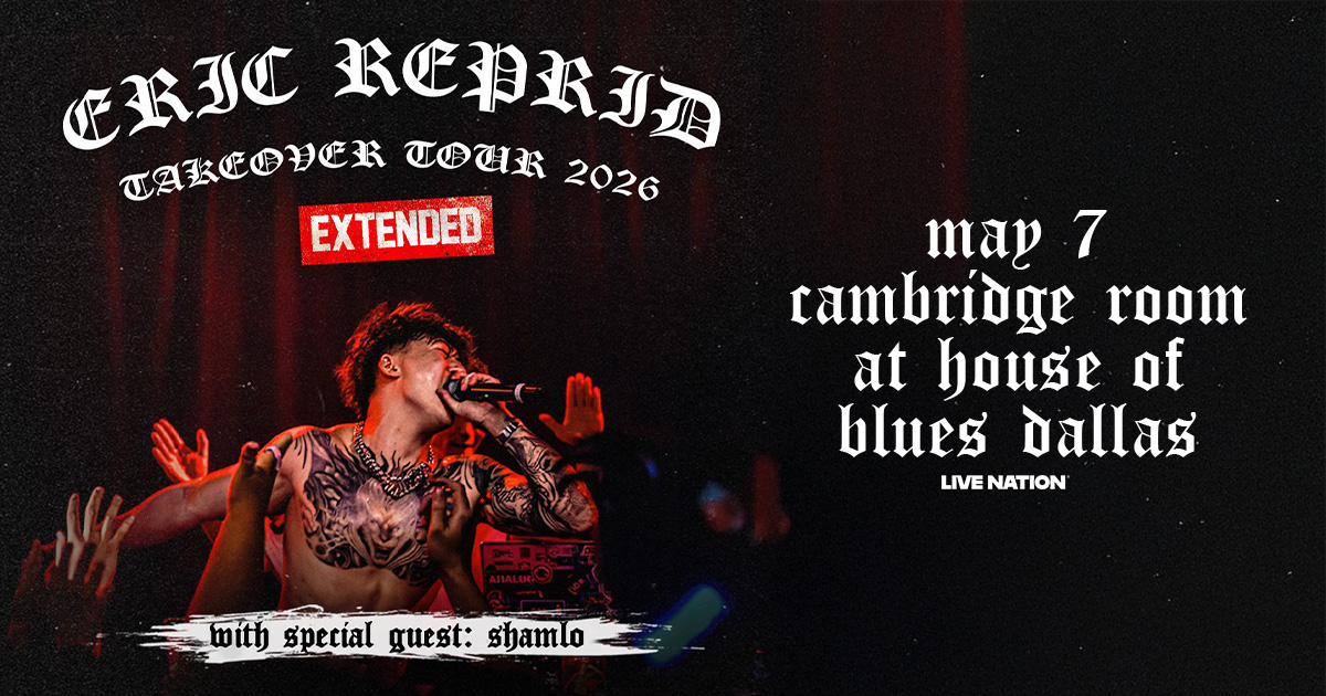 Win 2 tickets to Eric Reprid!