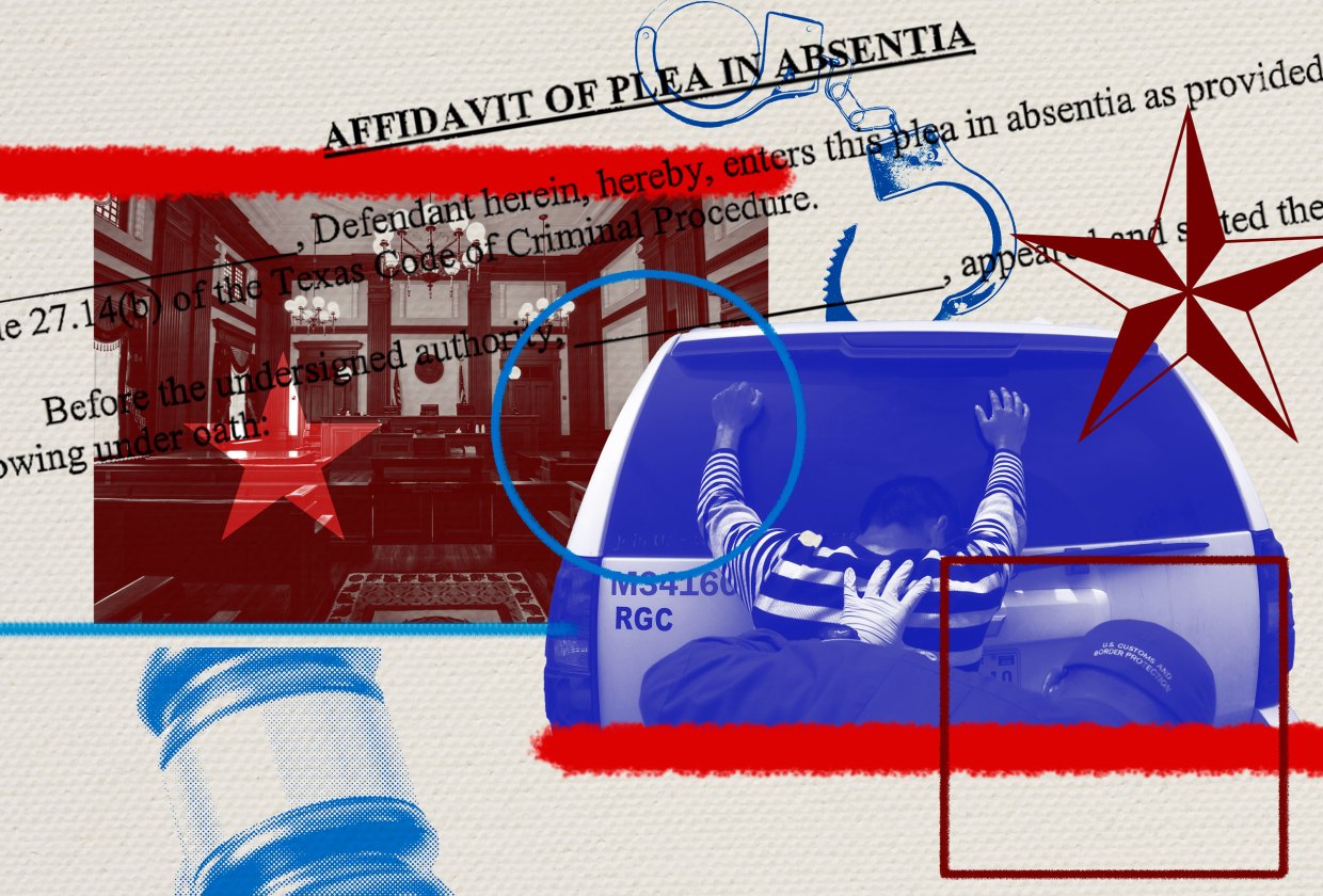 ICE agents arresting an immigrant at federal court.