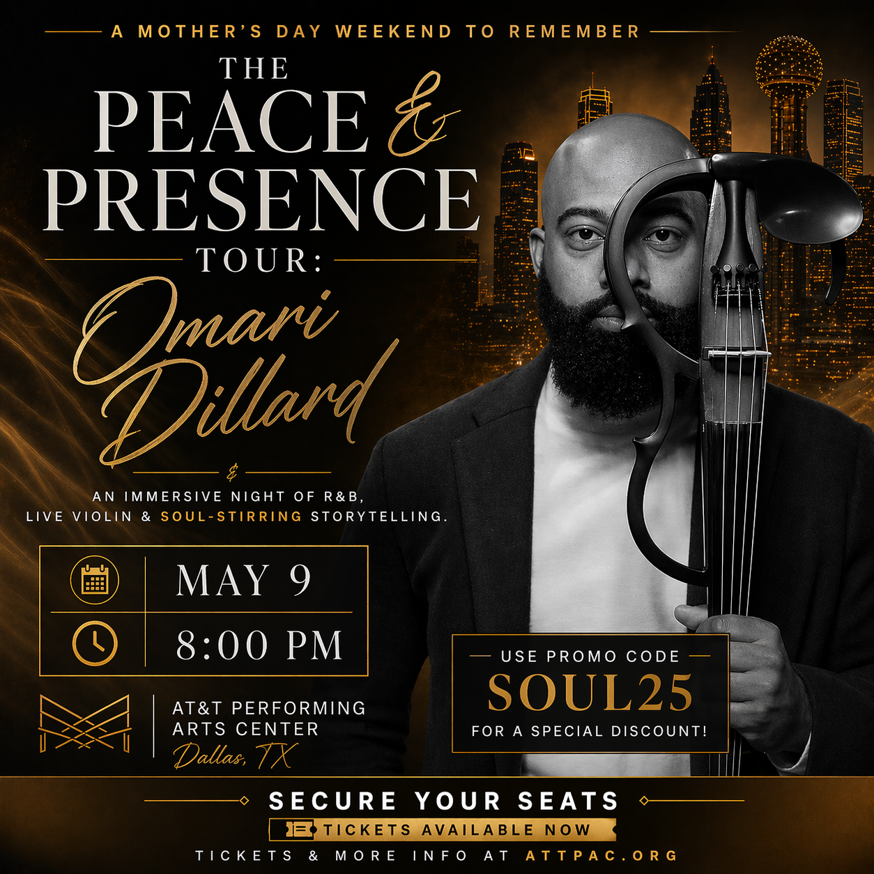Win 2 tickets to Omari Dillard!