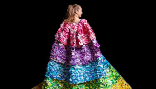 There's a Trashy Fashion Show in the Galleria Right Now