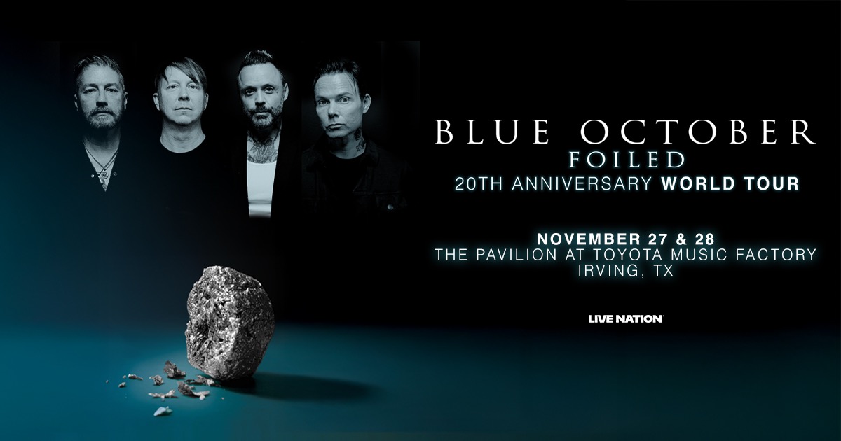 Win 2 tickets to Blue October!