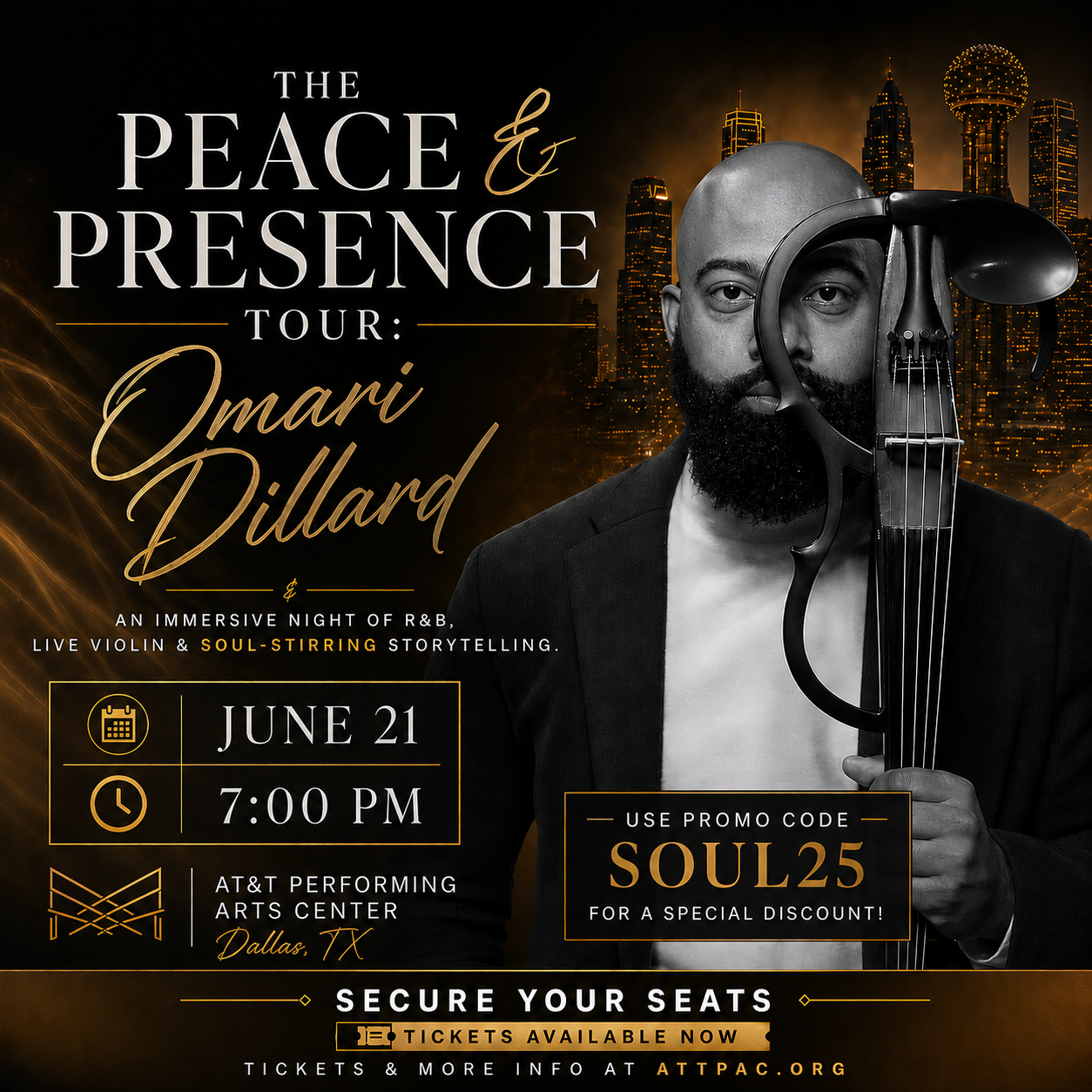 Win 2 tickets to Omari Dillard!