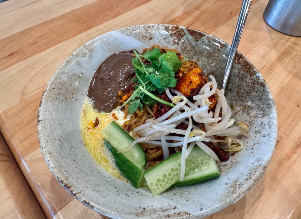 the dan dan noodles at Pan Asian kitchen