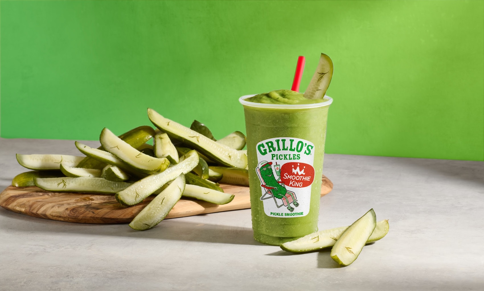 A pickle smoothie from Smoothie King