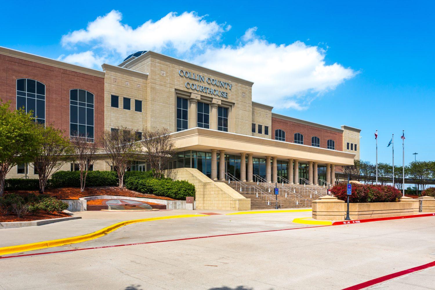 Collin County courthouse in McKinney Texas